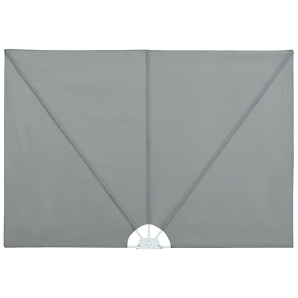 sammenklappelig sidemarkise til terrasse grå 300 x 200 cm