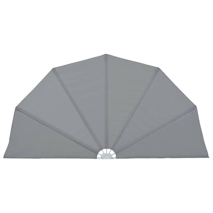 sammenklappelig sidemarkise til terrasse grå 160 cm