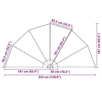 sammenklappelig sidemarkise til terrasse cremefarvet 200 cm