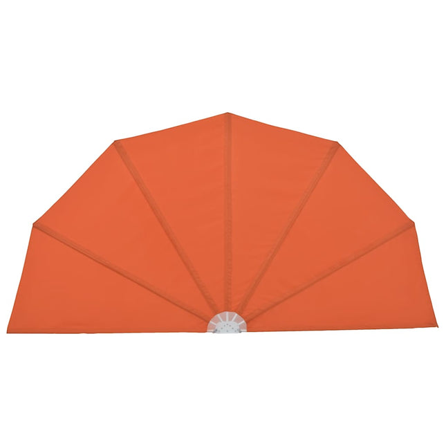 sammenklappelig sidemarkise til terrasse terracotta 160 cm