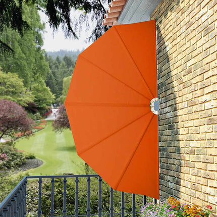 sammenklappelig sidemarkise til terrasse terracotta 160 cm