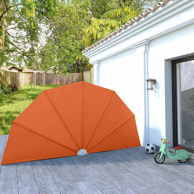 sammenklappelig sidemarkise til terrasse terracotta 200 cm