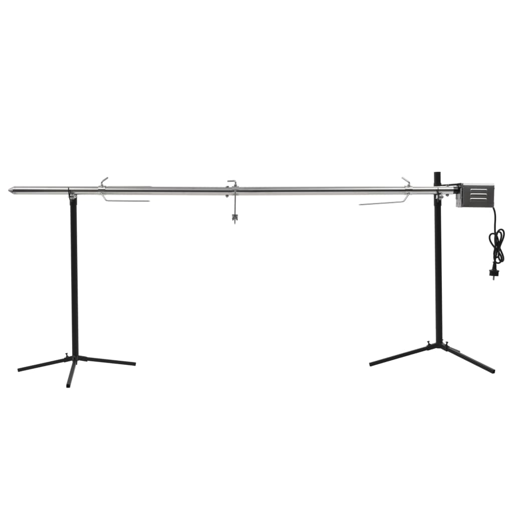 Automatisk rotisseri grill med motor i rustfrit stål - 207 × 45 × 81 cm