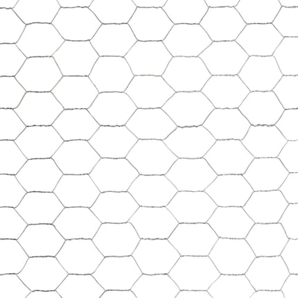 hønsenet galvaniseret stål 25 x 1,5 m sølvfarvet