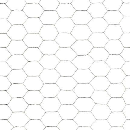 hønsenet galvaniseret stål 25 x 1,5 m sølvfarvet