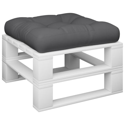 pallehynde 58x58x10 cm stof grå