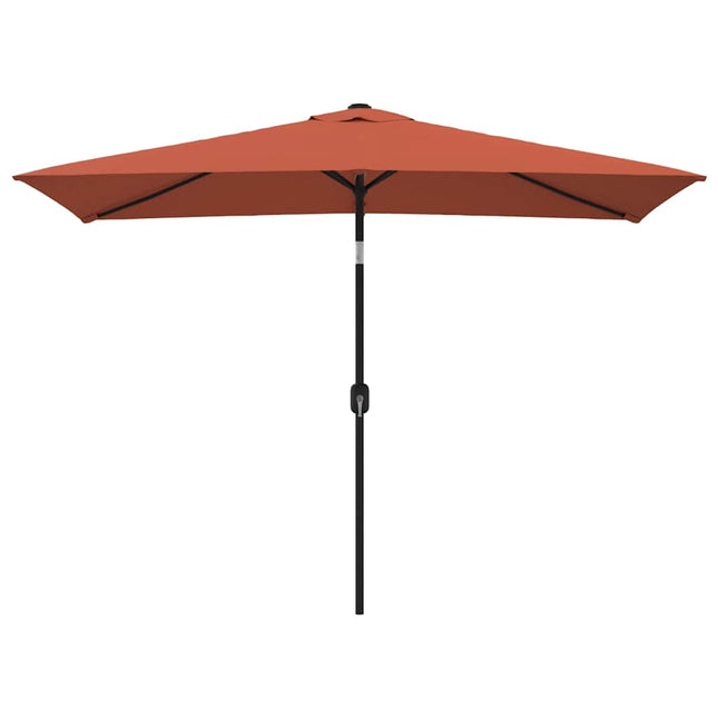 parasol 300x200 cm metalstang terrakotta