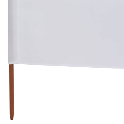3-panels læsejl stof 400 x 120 cm hvid