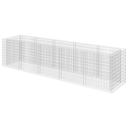 gabion-højbed 450x90x100 cm galvaniseret stål