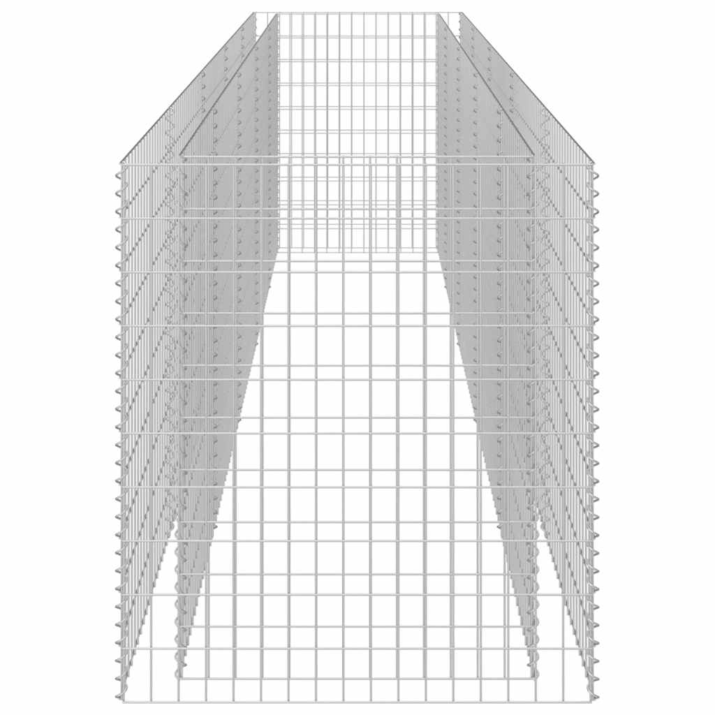 gabion-højbed 450x90x100 cm galvaniseret stål