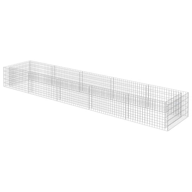 gabion-højbed 450x90x50 cm galvaniseret stål