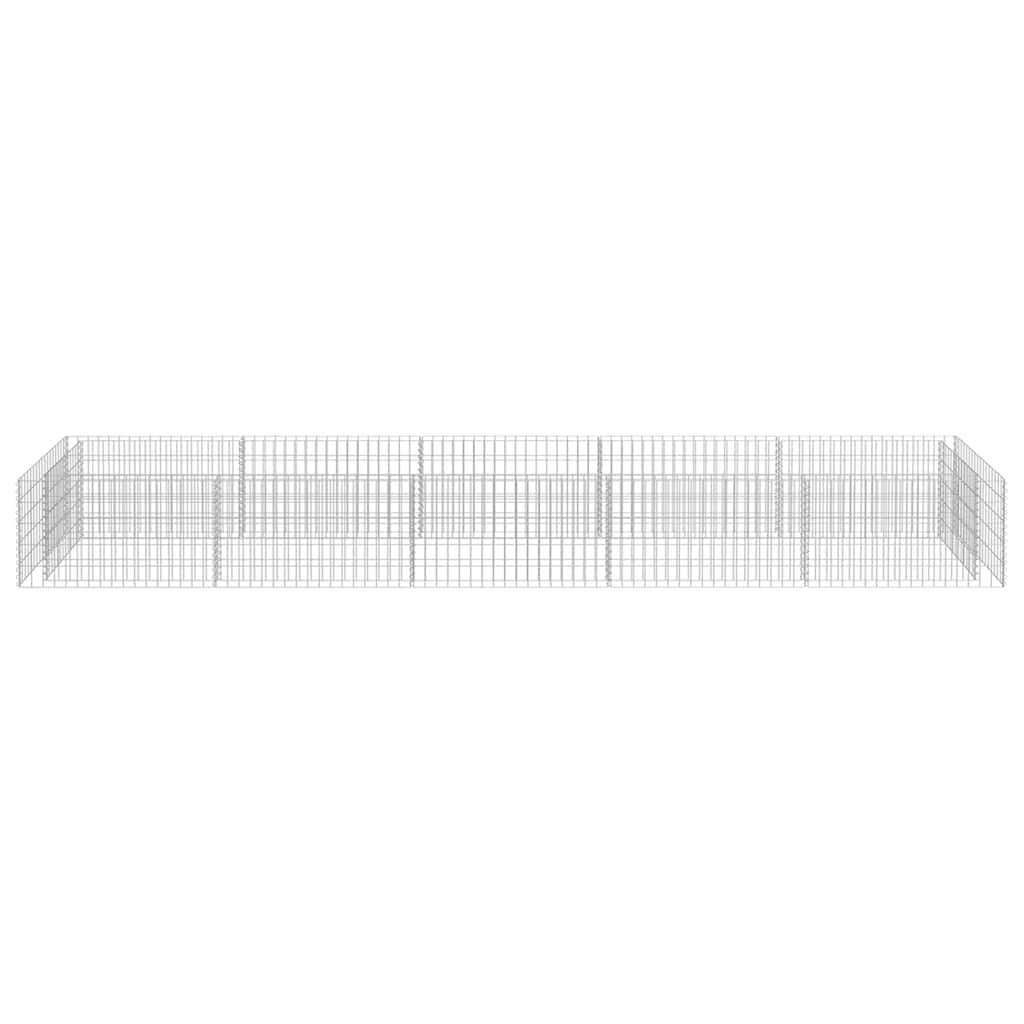 gabion-højbed 450x90x50 cm galvaniseret stål