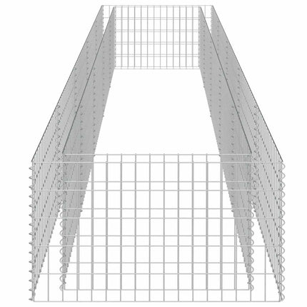 gabion-højbed 450x90x50 cm galvaniseret stål