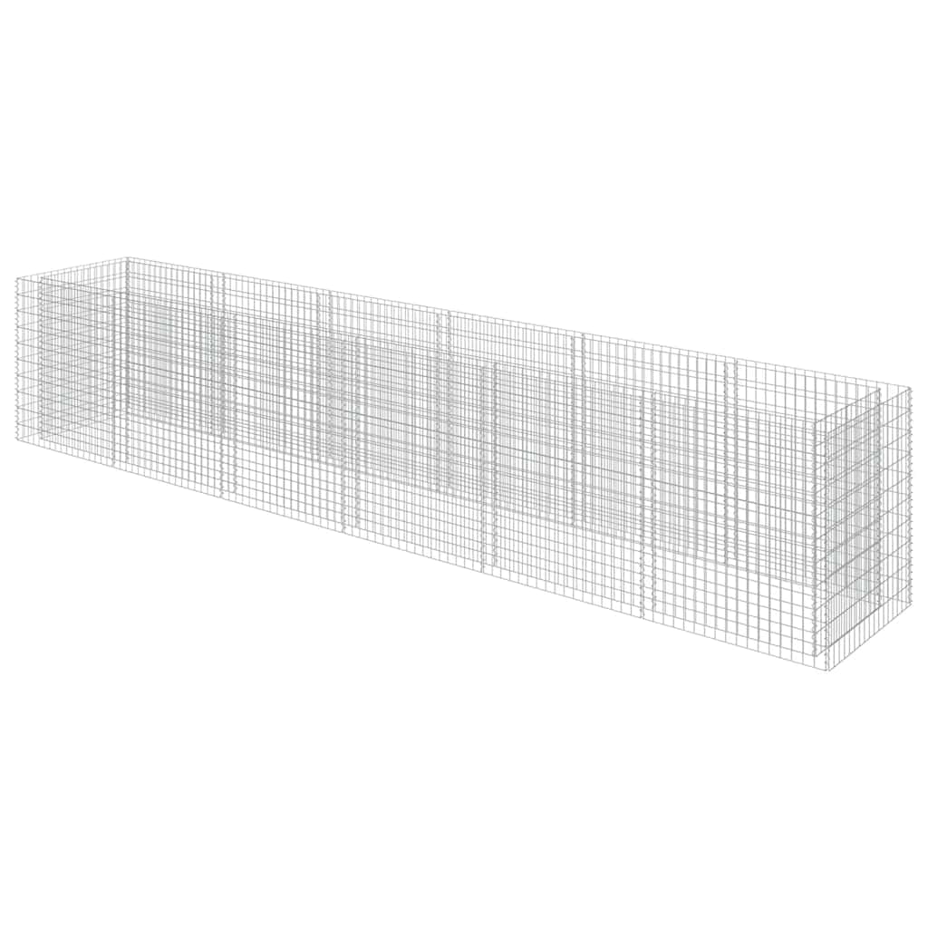 gabion-højbed 540x90x100 cm galvaniseret stål