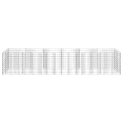 gabion-højbed 540x90x100 cm galvaniseret stål