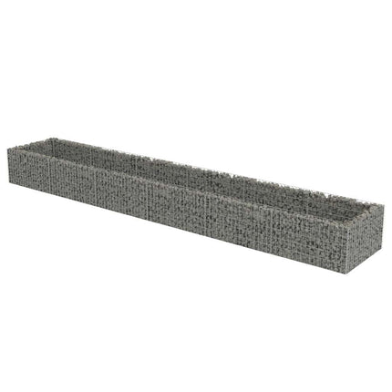 gabion-højbed 540x90x50 cm galvaniseret stål