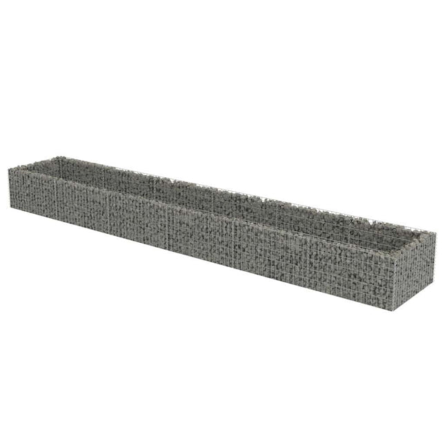 gabion-højbed 540x90x50 cm galvaniseret stål