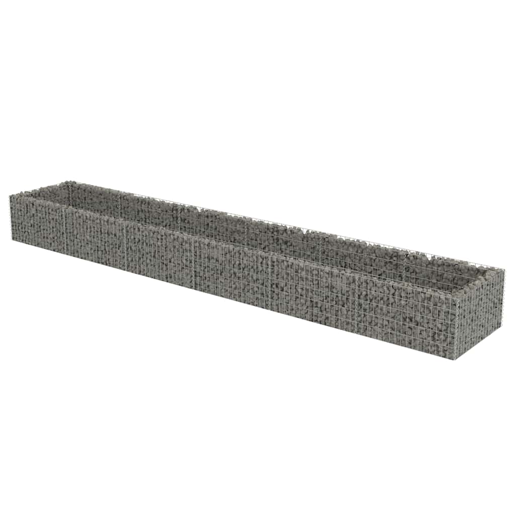 gabion-højbed 540x90x50 cm galvaniseret stål
