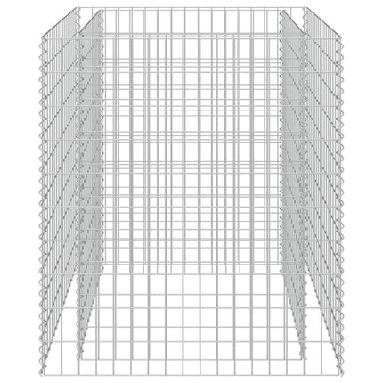 gabion-højbed 90x90x100 cm galvaniseret stål