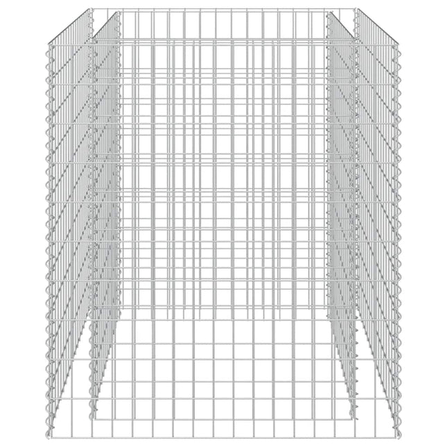 gabion-højbed 90x90x100 cm galvaniseret stål