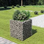 gabion-højbed 90x90x100 cm galvaniseret stål