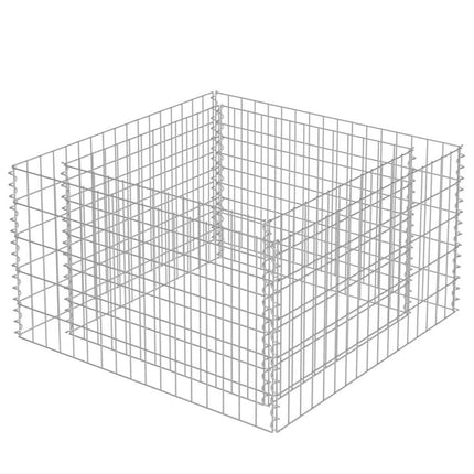 gabion-højbed 90x90x50 cm galvaniseret stål