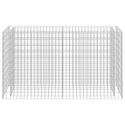 gabion-højbed 180x50x100 cm galvaniseret stål