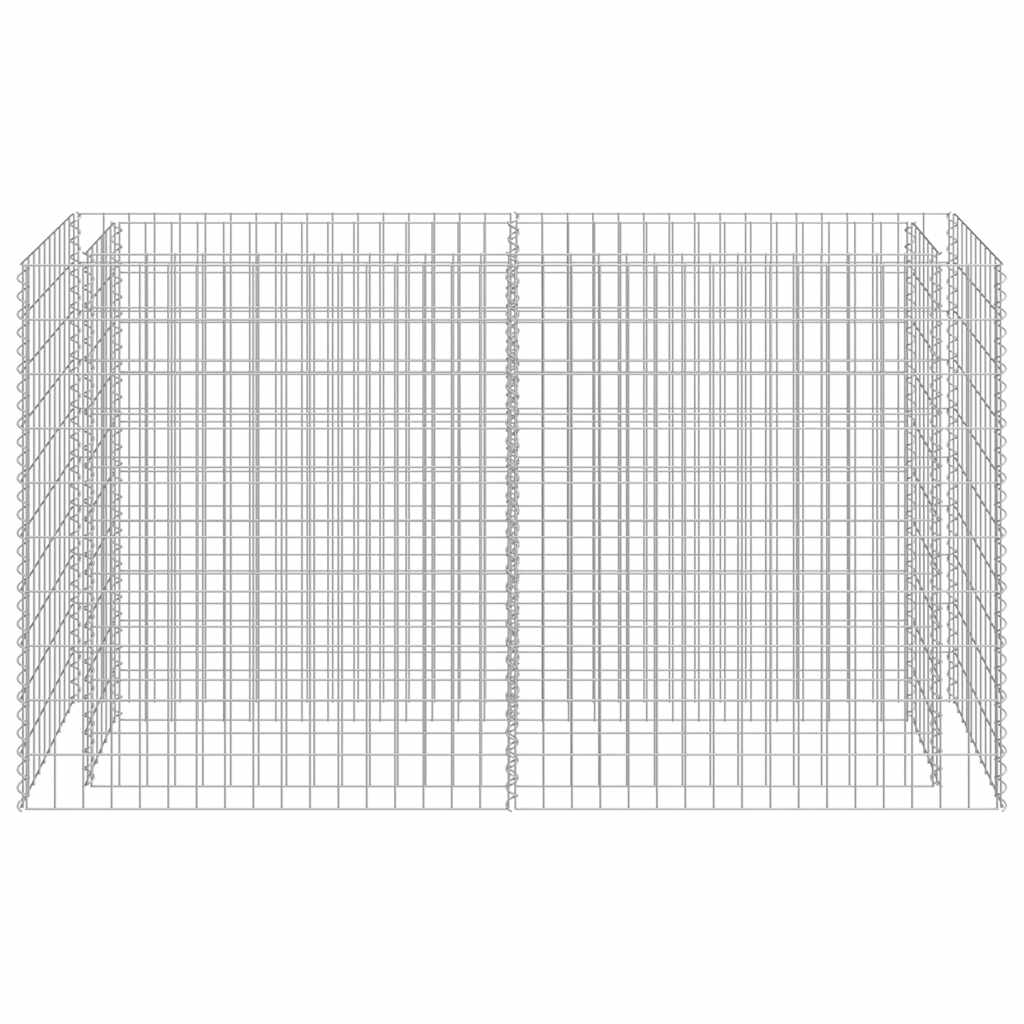 gabion-højbed 180x50x100 cm galvaniseret stål