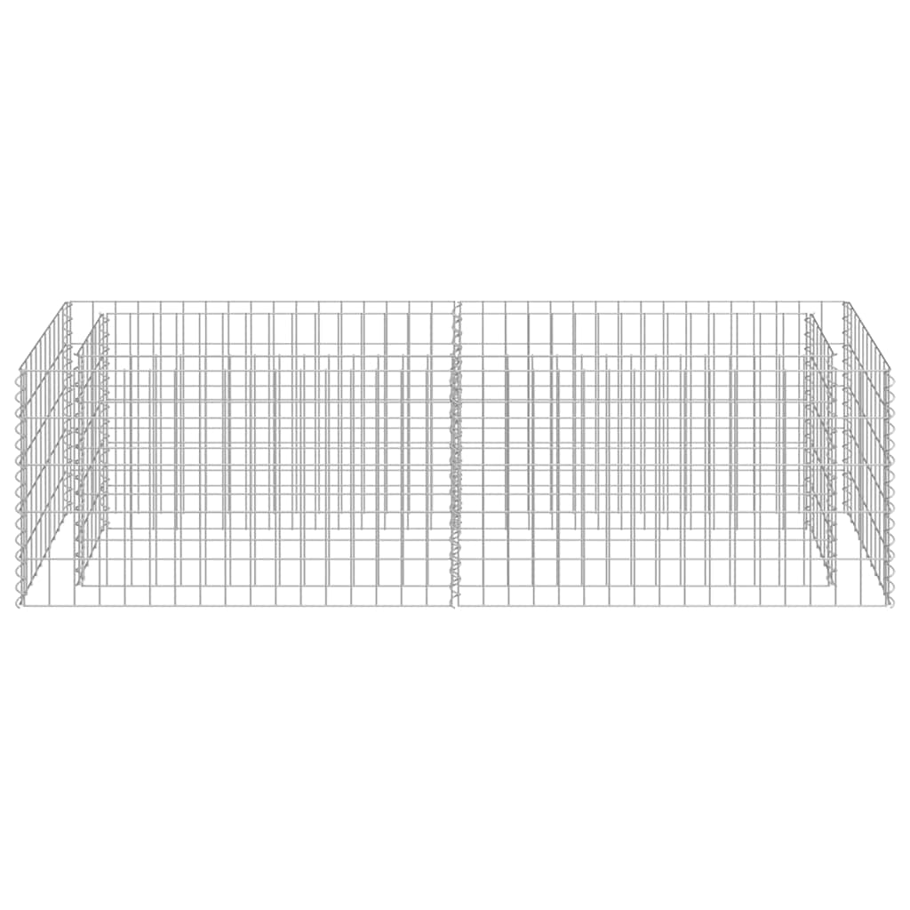 gabion-højbed 180x50x50 cm galvaniseret stål