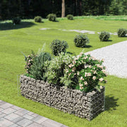 gabion-højbed 180x50x50 cm galvaniseret stål