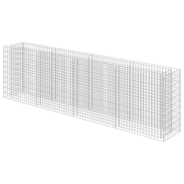 gabion-højbed 360x50x100 cm galvaniseret stål