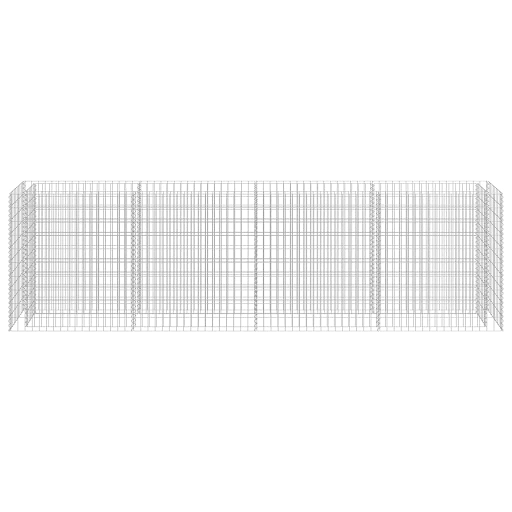 gabion-højbed 360x50x100 cm galvaniseret stål