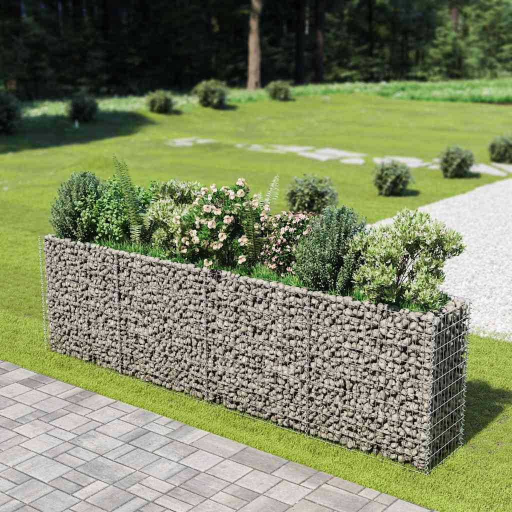 gabion-højbed 360x50x100 cm galvaniseret stål