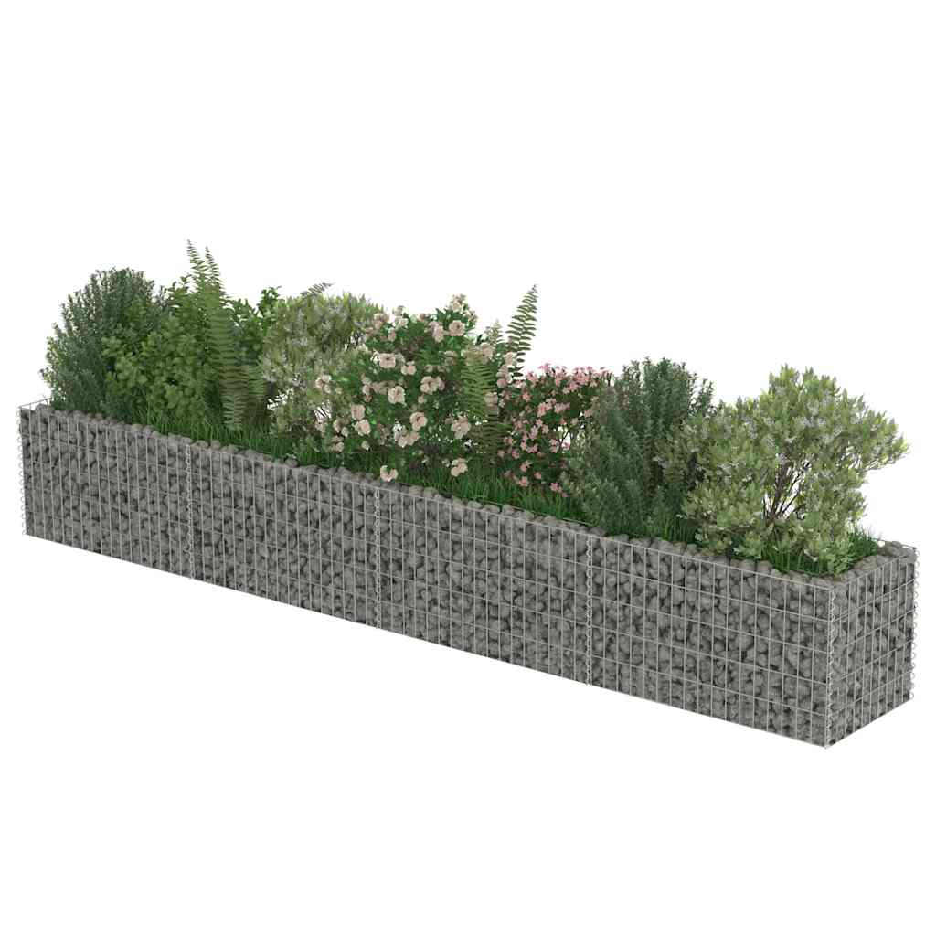 gabion-højbed 360x50x50 cm galvaniseret stål