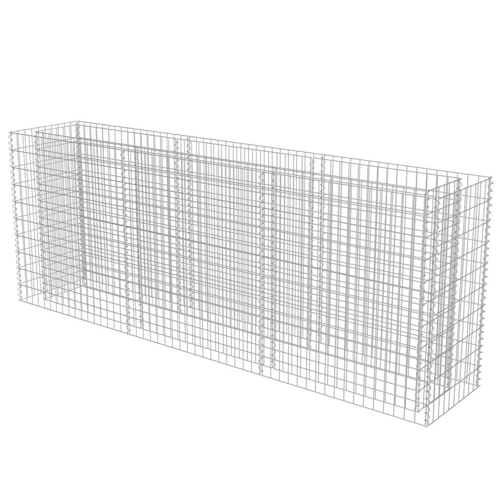 gabion-højbed 270x50x100 cm galvaniseret stål