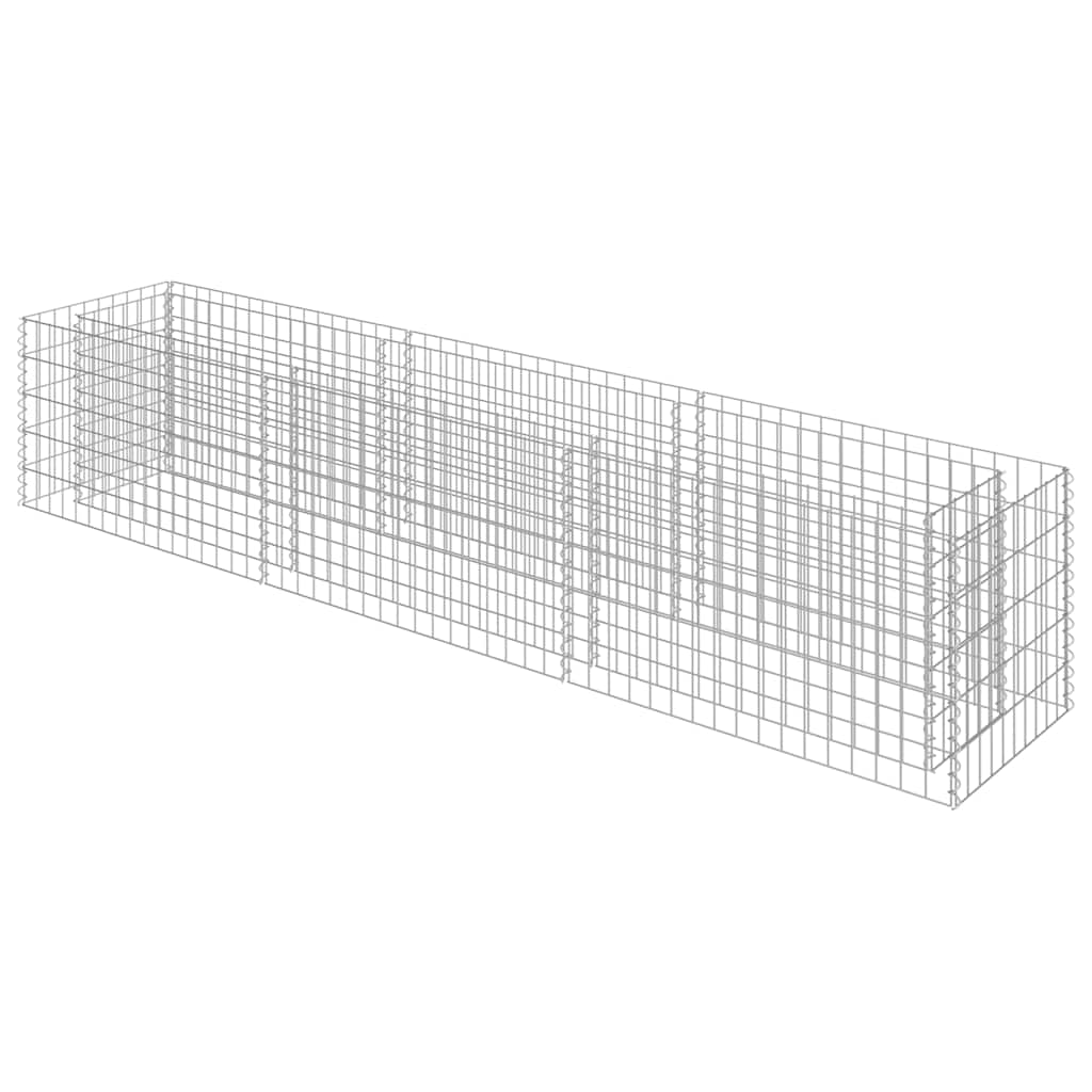 gabion-højbed 270x50x50 cm galvaniseret stål