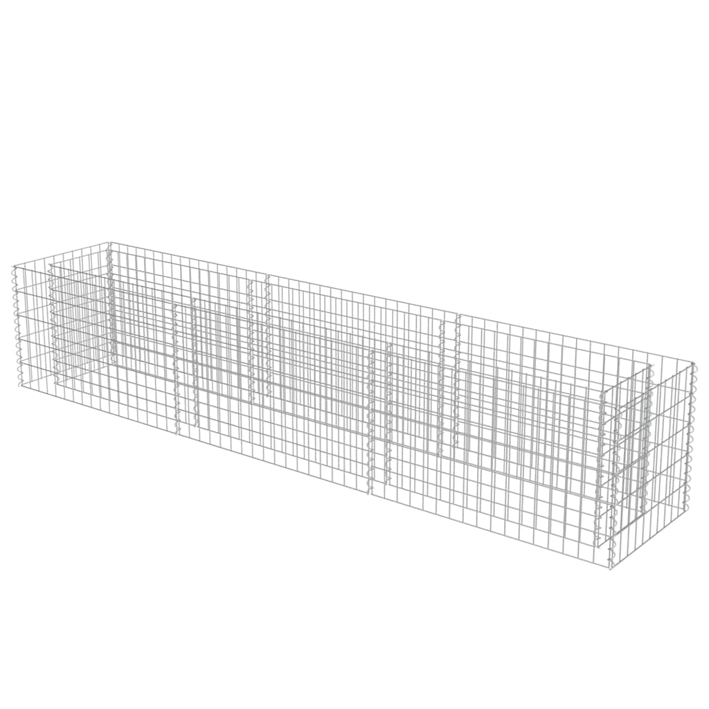gabion-højbed 270x50x50 cm galvaniseret stål