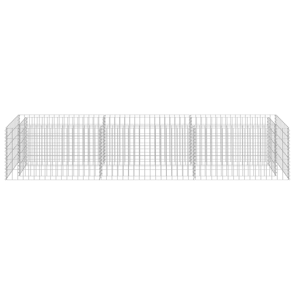 gabion-højbed 270x50x50 cm galvaniseret stål