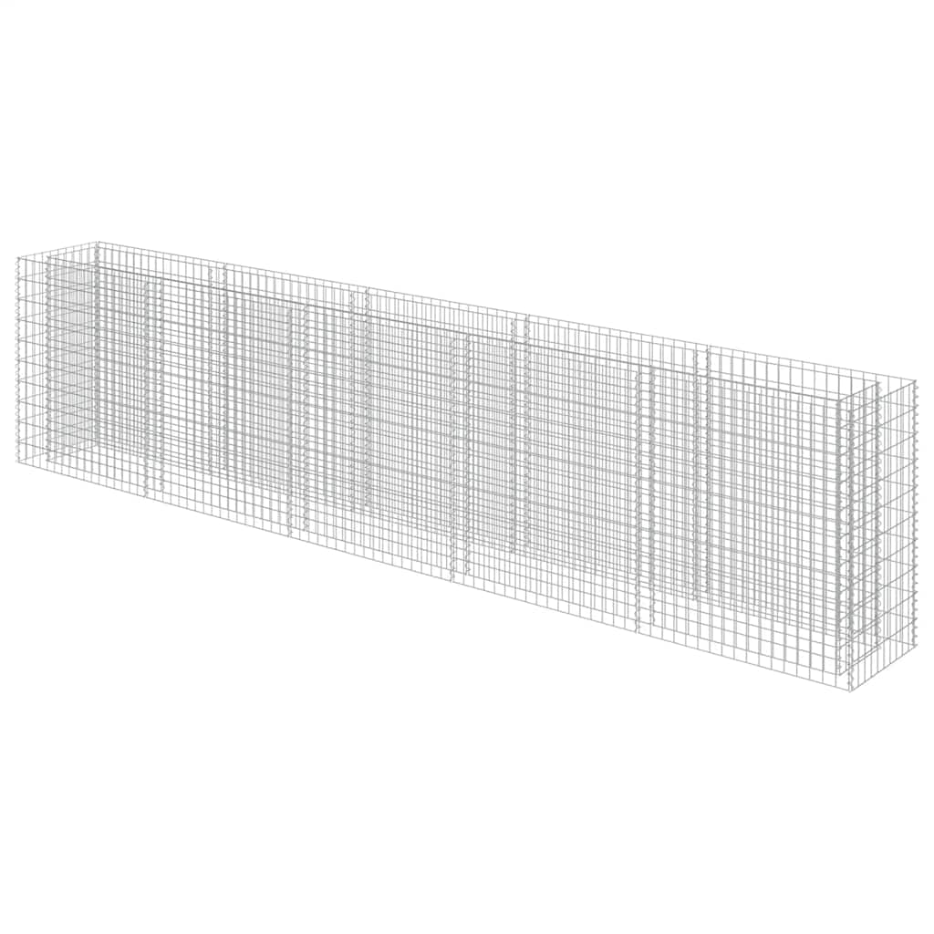 gabion-højbed 450x50x100 cm galvaniseret stål