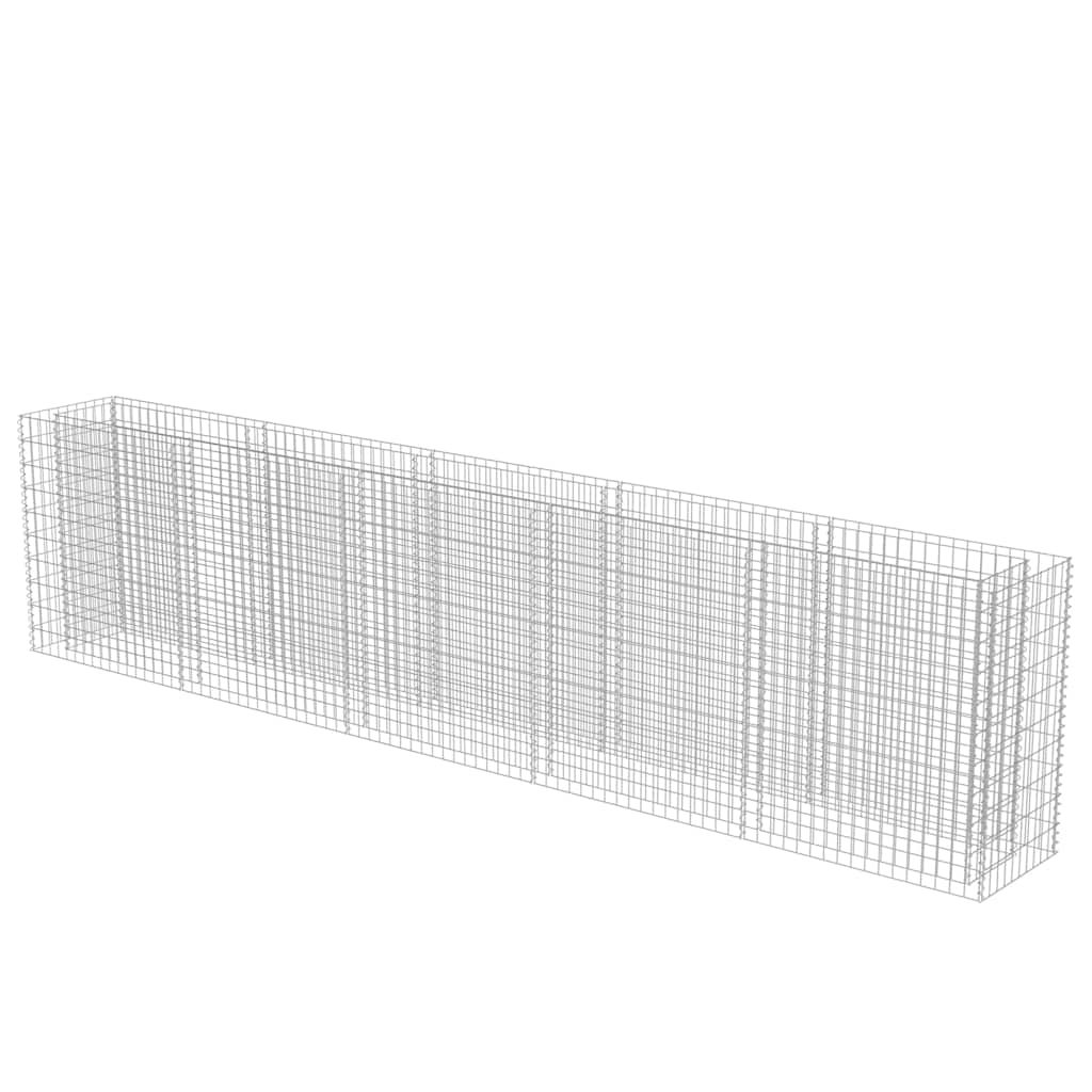 gabion-højbed 450x50x100 cm galvaniseret stål