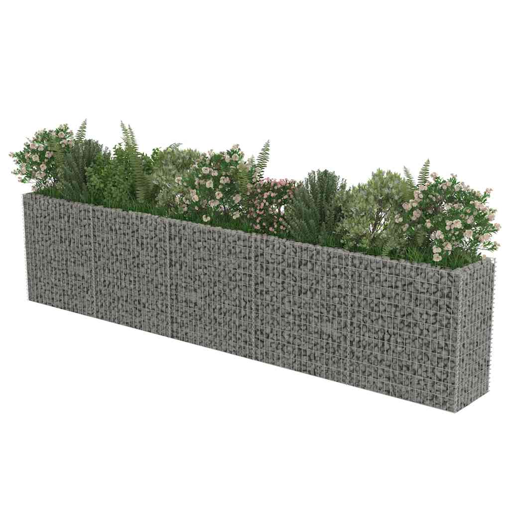 gabion-højbed 450x50x100 cm galvaniseret stål