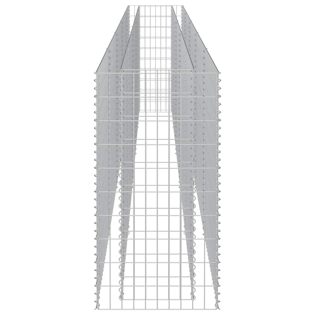 gabion-højbed 450x50x100 cm galvaniseret stål