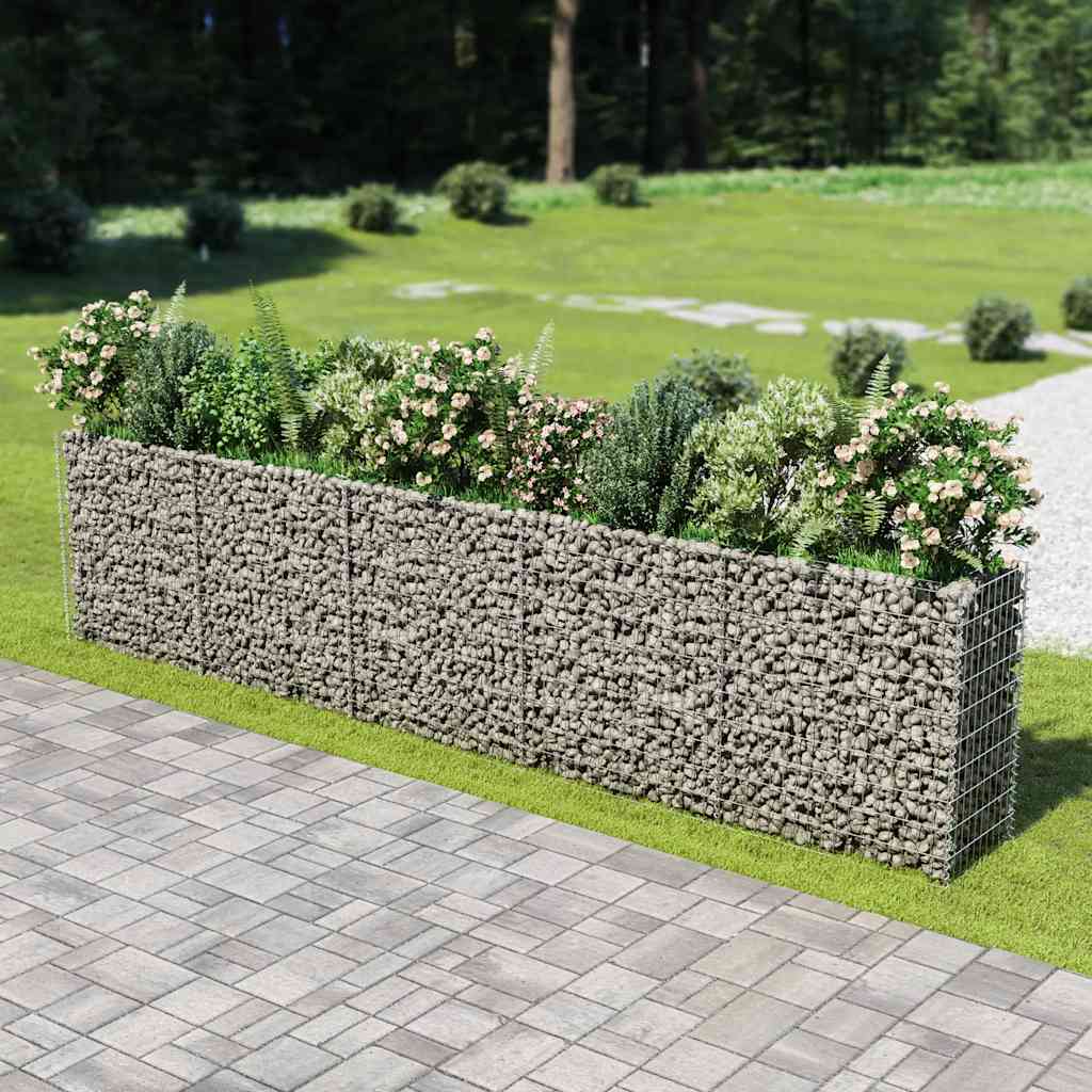 gabion-højbed 450x50x100 cm galvaniseret stål
