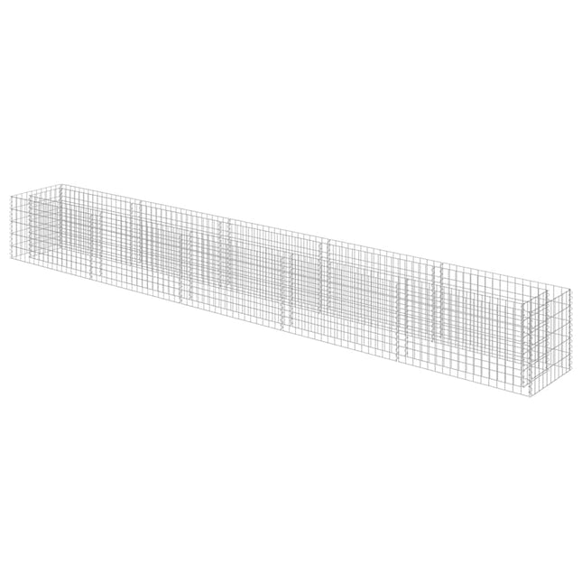 gabion-højbed 450x50x50 cm galvaniseret stål
