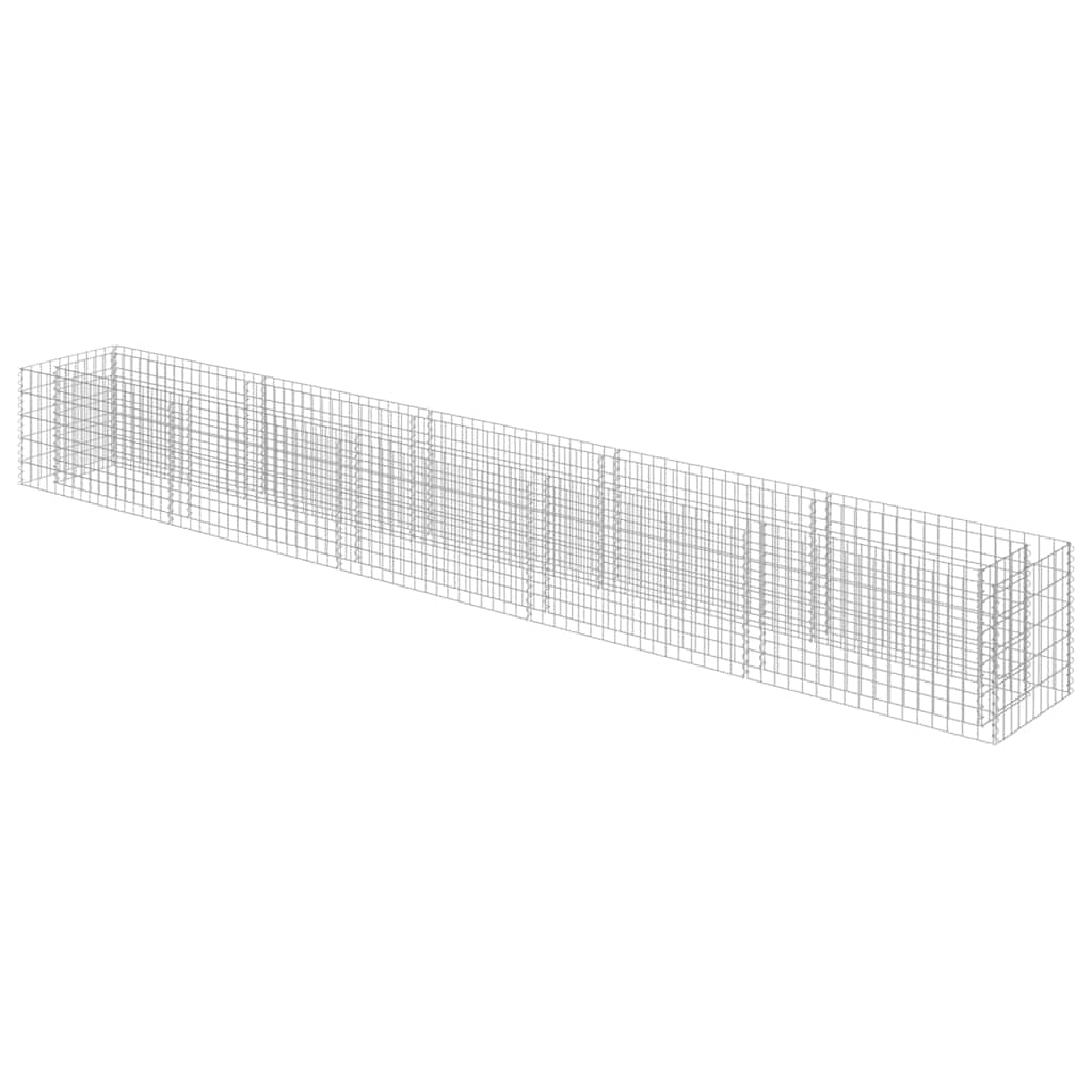 gabion-højbed 450x50x50 cm galvaniseret stål