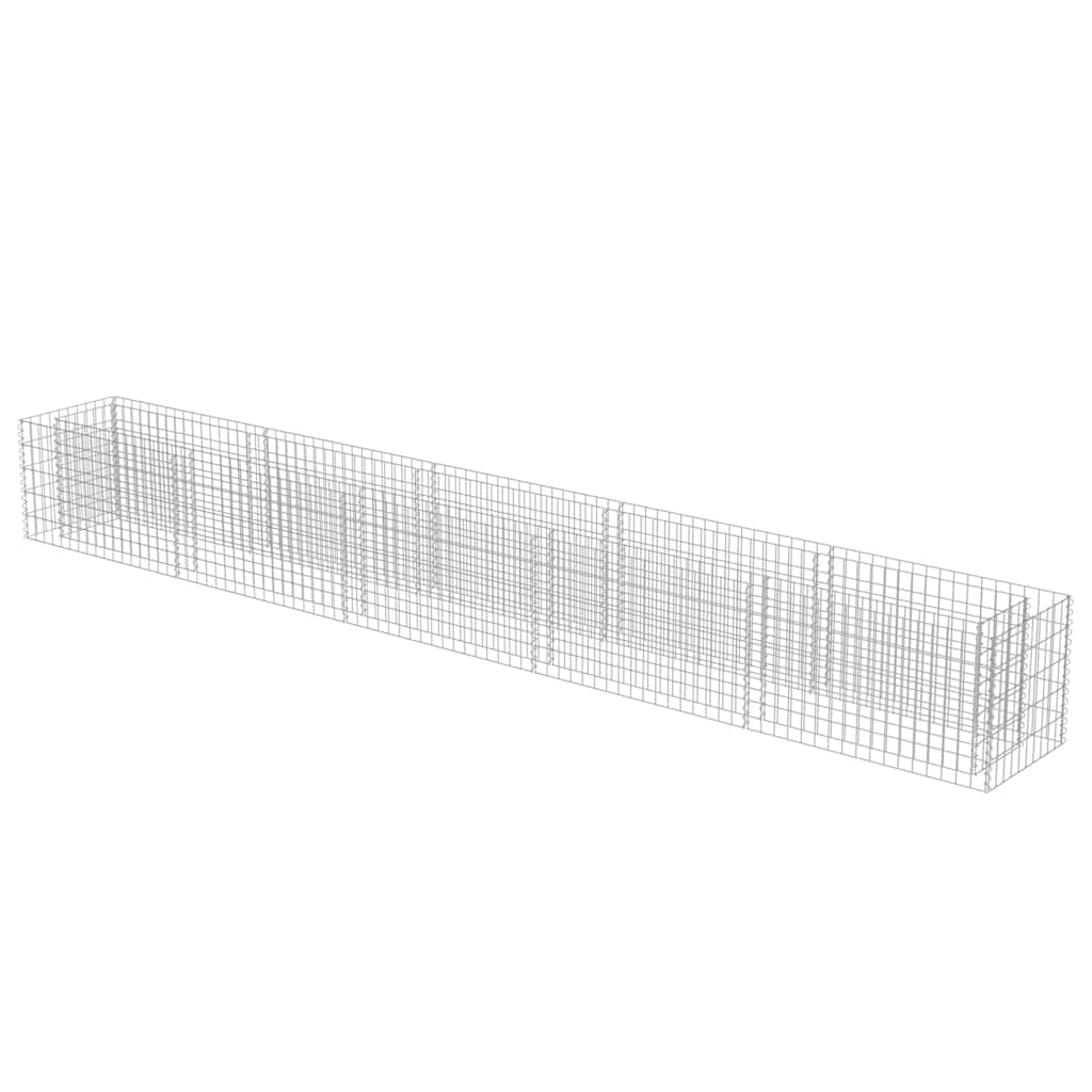 gabion-højbed 450x50x50 cm galvaniseret stål
