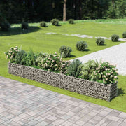 gabion-højbed 450x50x50 cm galvaniseret stål