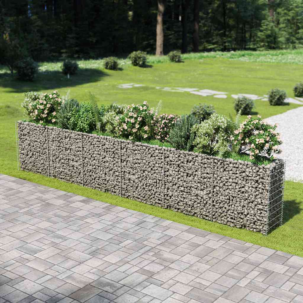gabion-højbed 540x50x100 cm galvaniseret stål
