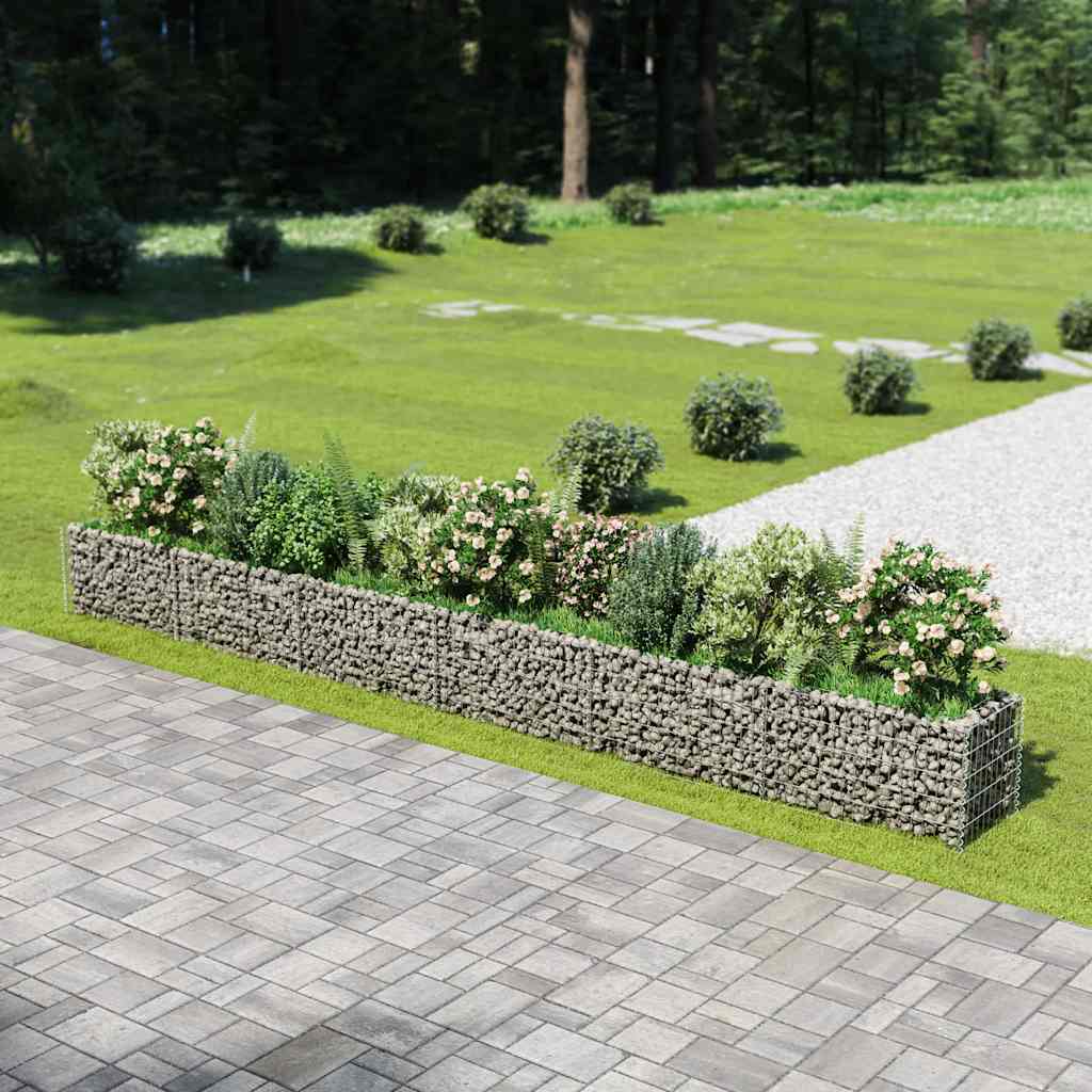 gabion-højbed 540x50x50 cm galvaniseret stål