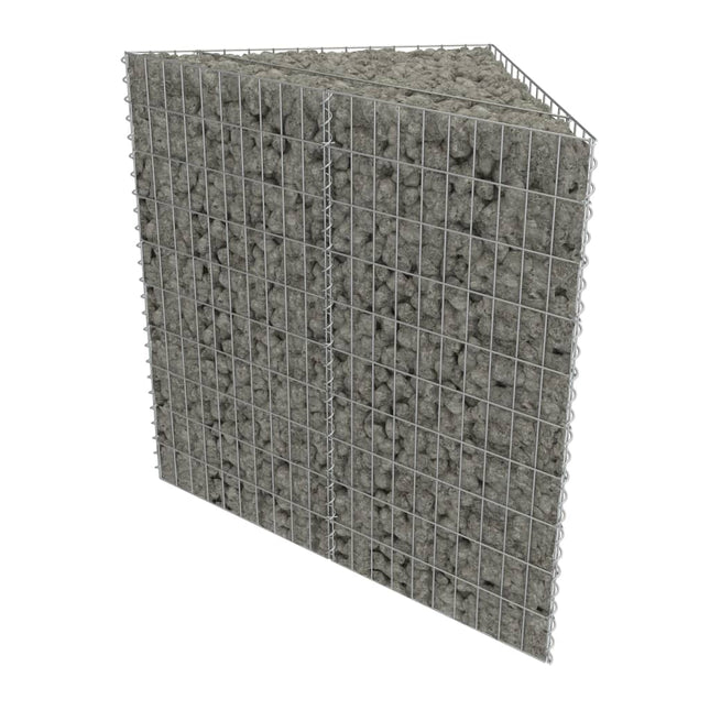 gabion-højbed 75x75x100 cm galvaniseret stål